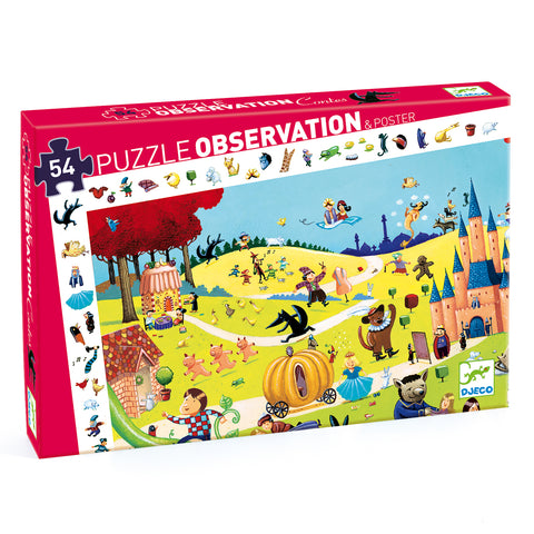 Djeco 54 Piece Tales Observation Jigsaw Puzzle