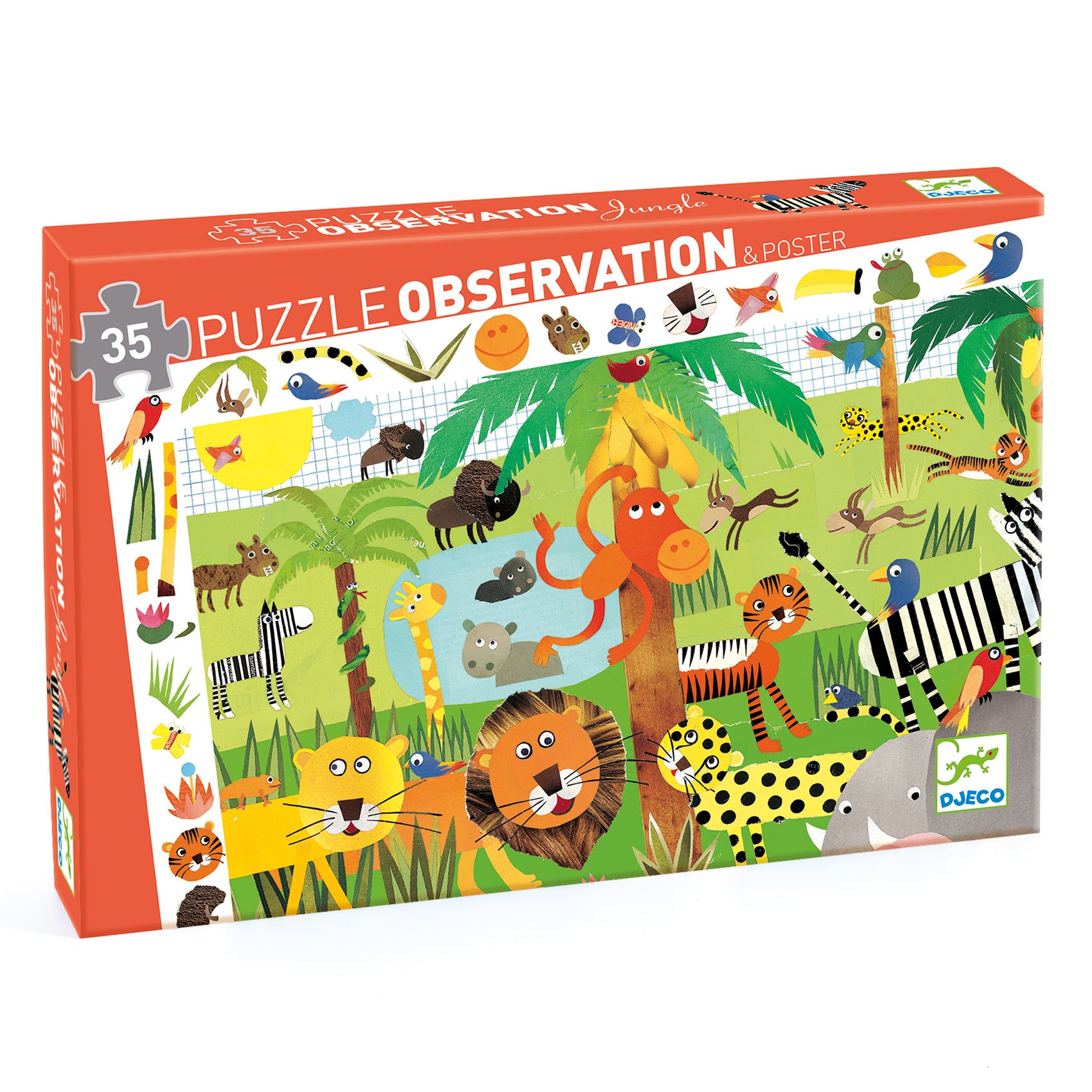 Djeco 35 Piece Jungle Observation Puzzle
