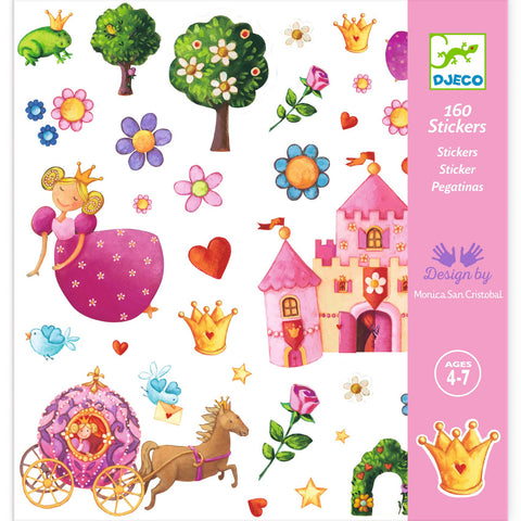 Djeco 160 Princess Stickers