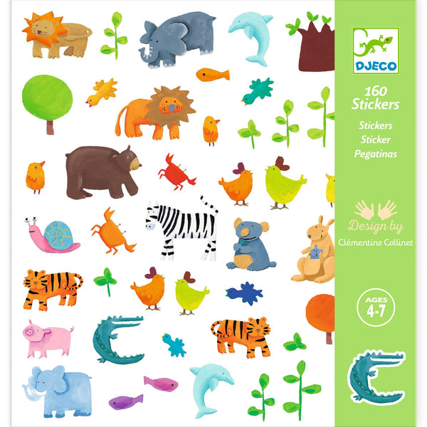 Djeco 160 Animal Stickers