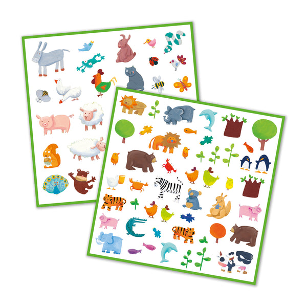 Djeco 160 Animal Stickers