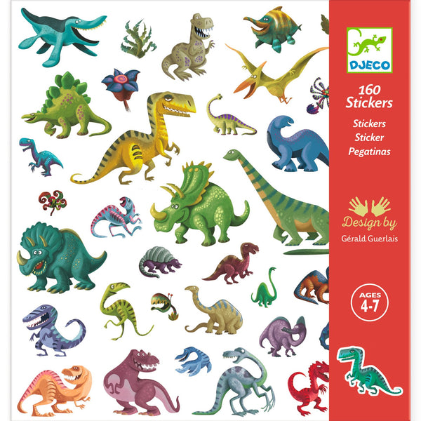 Djeco 160 Dinosaur Stickers