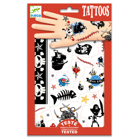 Djeco Temporary Tattoos - Pirates