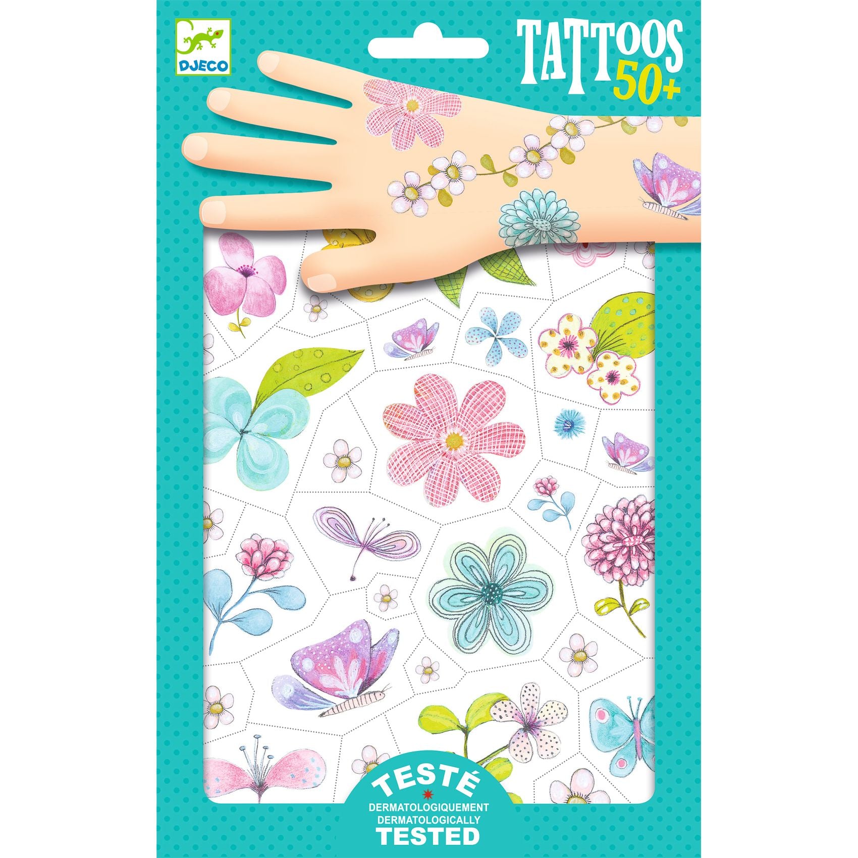 Djeco Temporary Tattoos - Fair Flowers of the Field