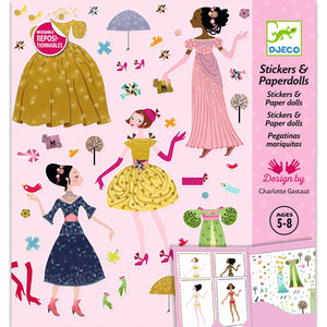 Djeco Stickers & Paper Dolls - Dresses of the 4 Seasons