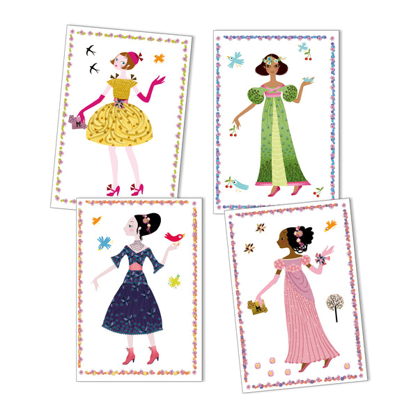 Djeco Stickers & Paper Dolls - Dresses of the 4 Seasons