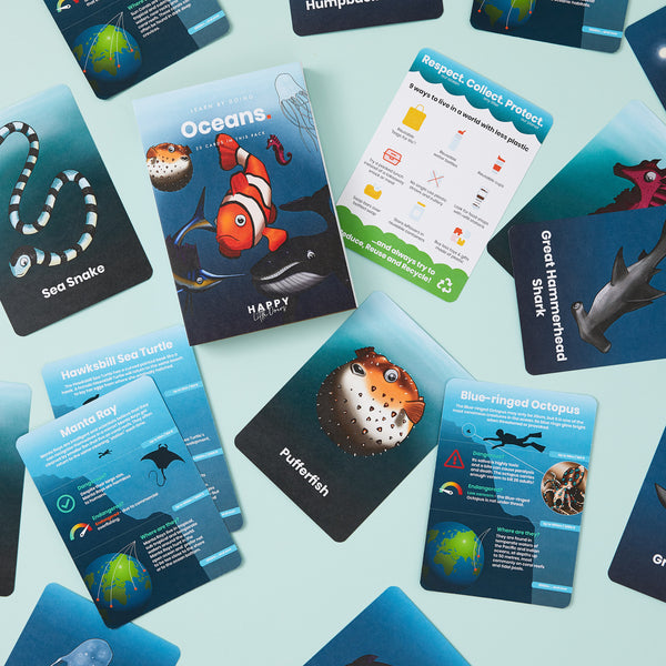Learn Ocean Flashcards - Pack of 18