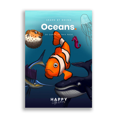 Learn Ocean Flashcards - Pack of 18