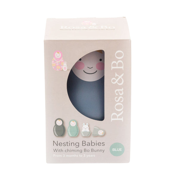 Rosa & Bo Blue Pastel Nesting Babies